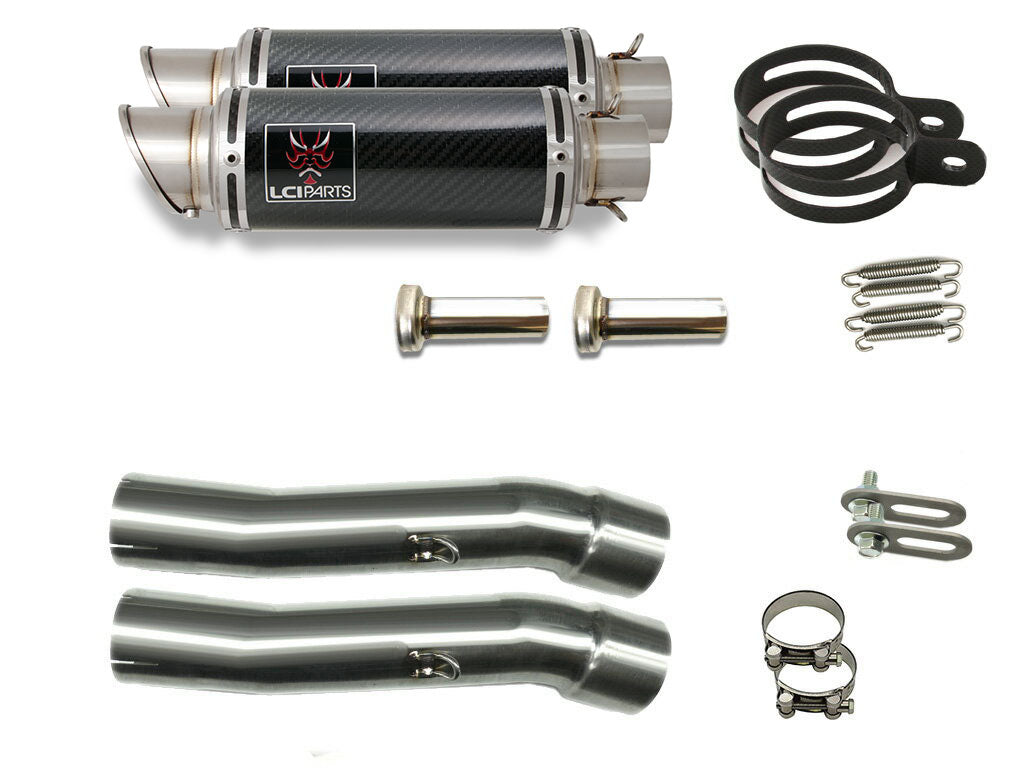 ヤマハ XJR1300 [5UX] 2003-2006 LCIPARTS ショートカーボンスリップオンマフラー