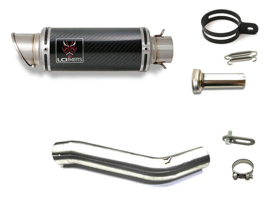 ヤマハ YZF-R1 1997-2001 LCIPARTS ショートカーボンスリップオンマフラー|LCIPARTS EXHAUST