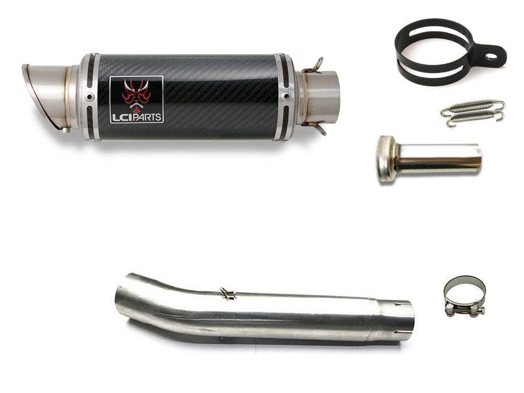 ヤマハ YZF-R6 1999-2002 LCIPARTS ショートカーボンスリップオンマフラー|LCIPARTS EXHAUST