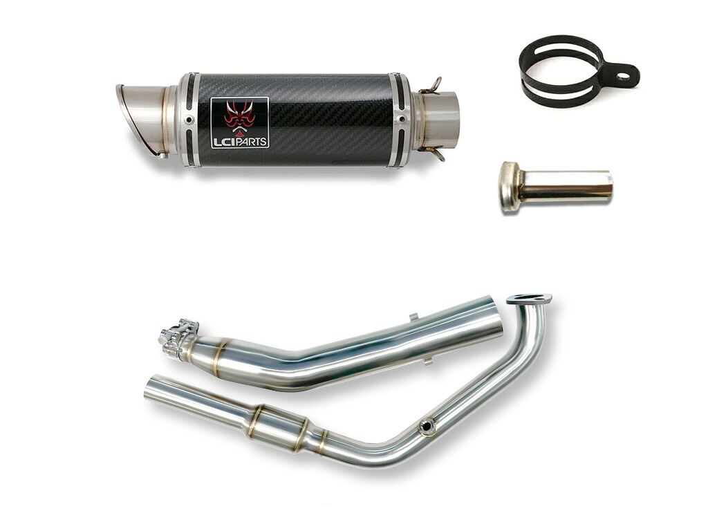 ヤマハ XSR125 2021-2025 LCIPARTS ショートカーボンフルエキゾーストマフラー|LCIPARTS EXHAUST