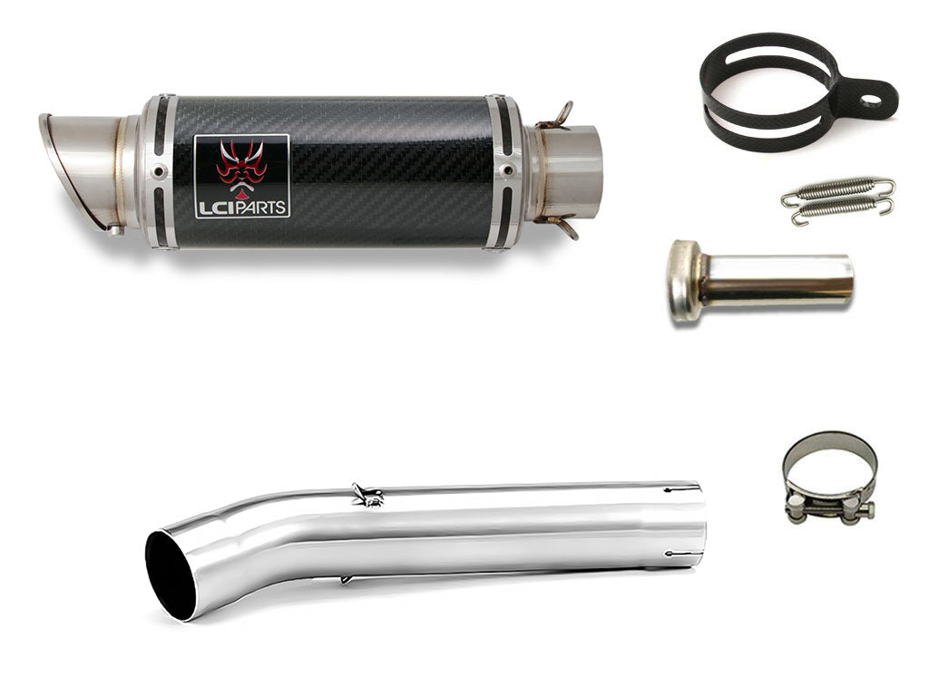ヤマハ Tenere700 テネレ700 2020-2025 LCIPARTS ショートカーボンスリップオンマフラー|LCIPARTS EXHAUST