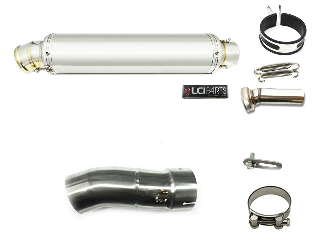 BMW R1200GS 2013-2019 LCIPARTS ラウンドステンレススリップオンマフラー