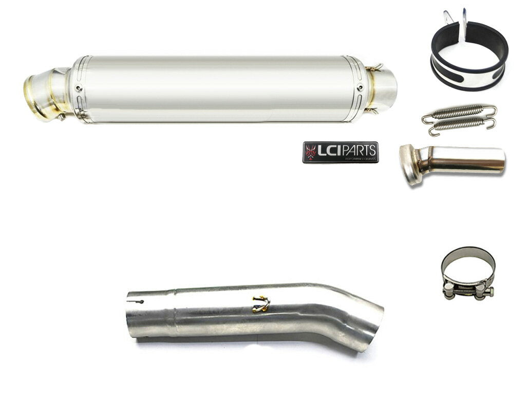 ヤマハ FZ6 FZS600 Fazer6 フェザー 1998-2003 LCIPARTS ラウンドステンレススリップオンマフラー