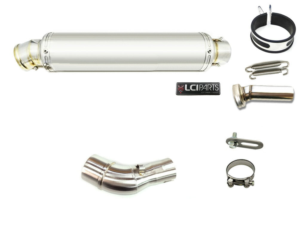 ヤマハ MT-25 MT-03 2015-2025 LCIPARTS ラウンドステンレススリップオンマフラー