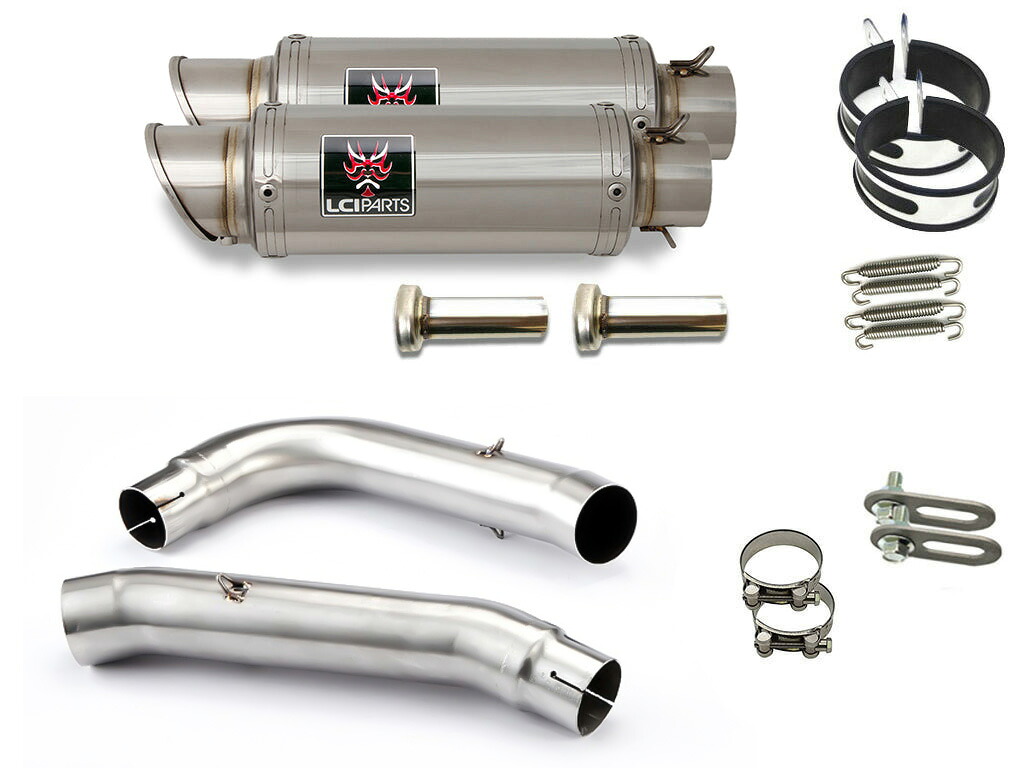 ホンダ VTR1000SP1 RVT1000R SP1 2000-2002 SC45 LCIPARTS ショートステンレススリップオンマフラー