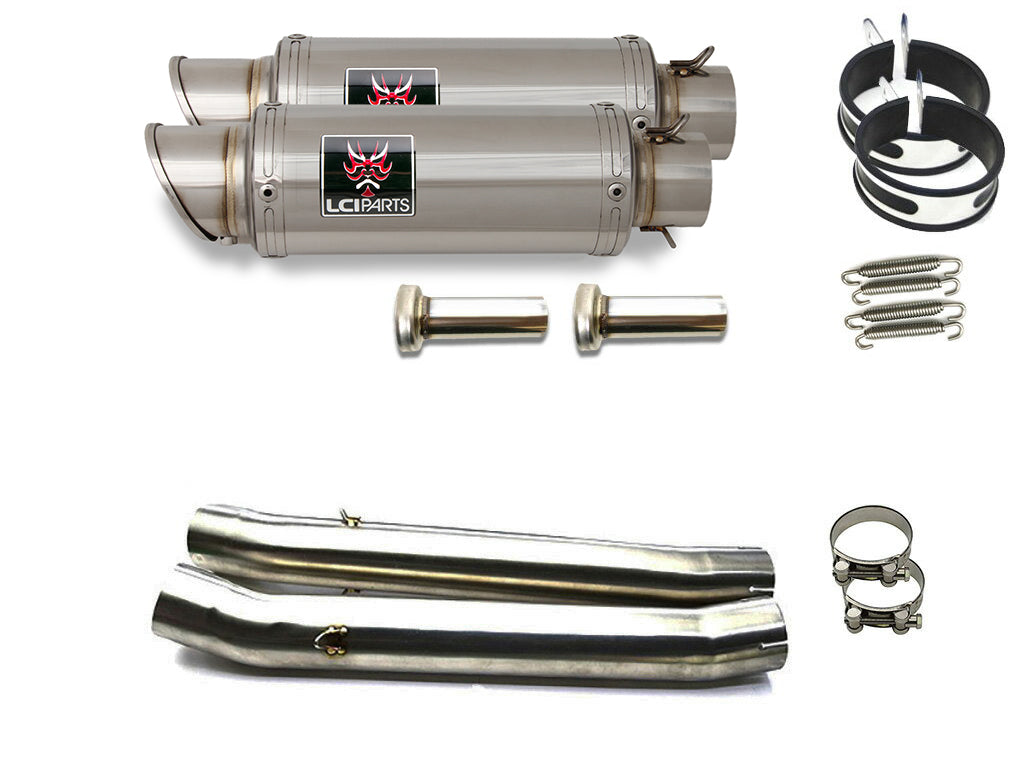 スズキ GSX1400 2001-2004 LCIPARTS ショートステンレススリップオンマフラー
