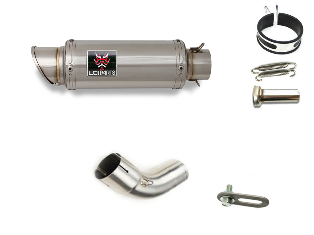 スズキ Vストローム1000 1050 V-STROM1000 1050 ABS 2014-2025 VU51A LCIPARTS ショートステンレススリップオンマフラー
