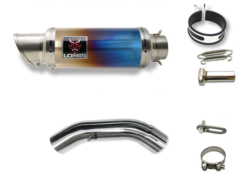 ハスクバーナ Husqvarna スヴァルトピレン250 401 SVARTPILEN 250 401 2020-2024 LCIPARTS ショートチタン スリップオン マフラー