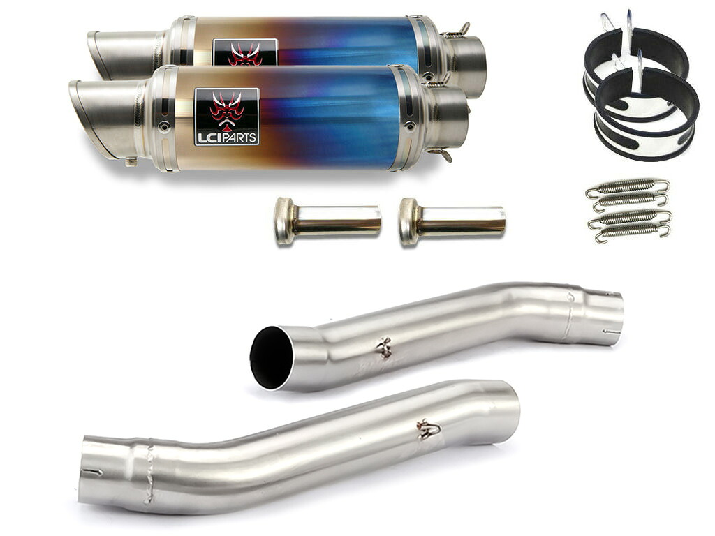 カワサキ Z1000 2003-2006 LCIPARTS ショートチタンスリップオンマフラー