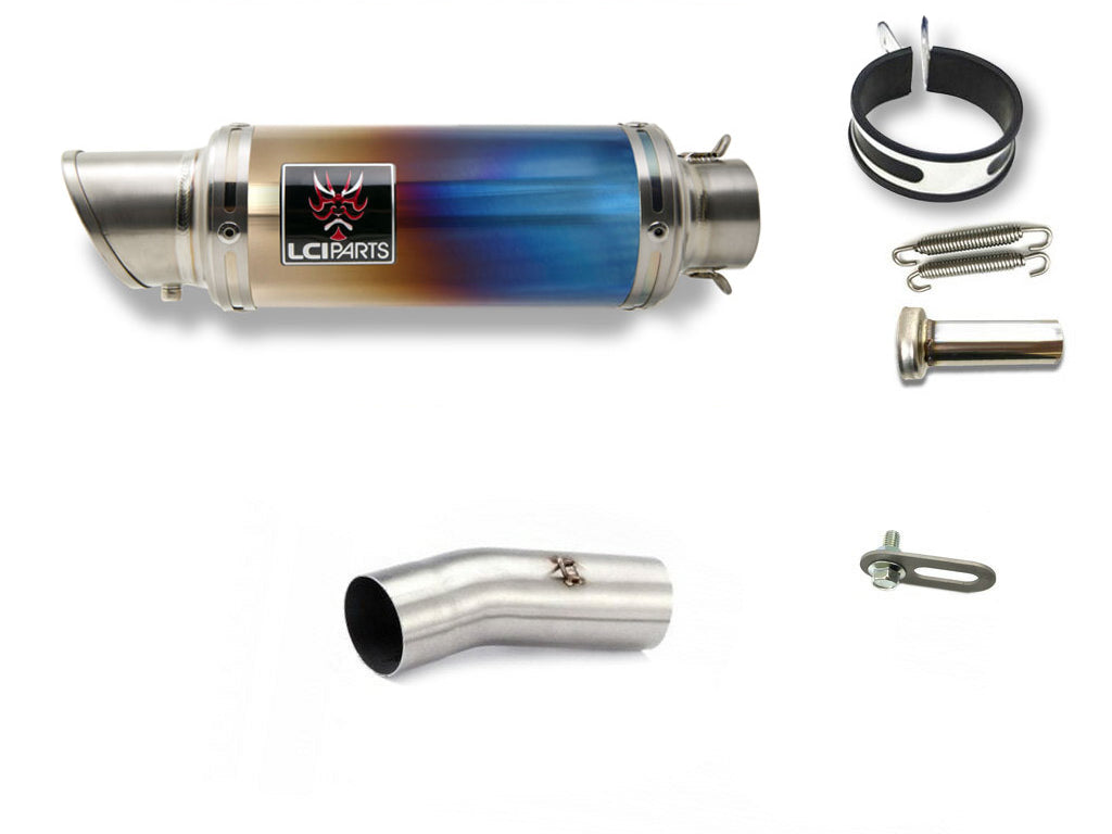 人気良品カワサキ ZX6R ZX-6R 2009-2012 LCIPARTS ショートチタン