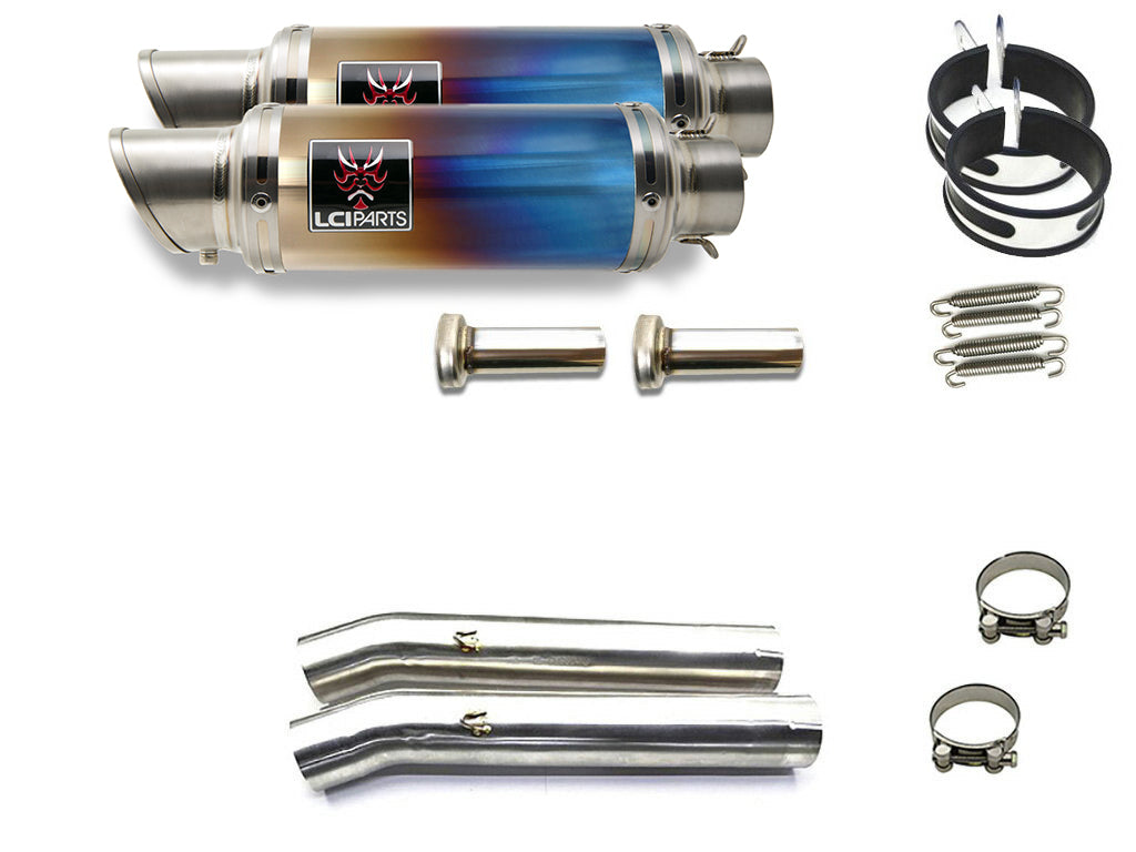 カワサキ ZZR1200 2002-2005 LCIPARTS ショートチタンスリップオンマフラー