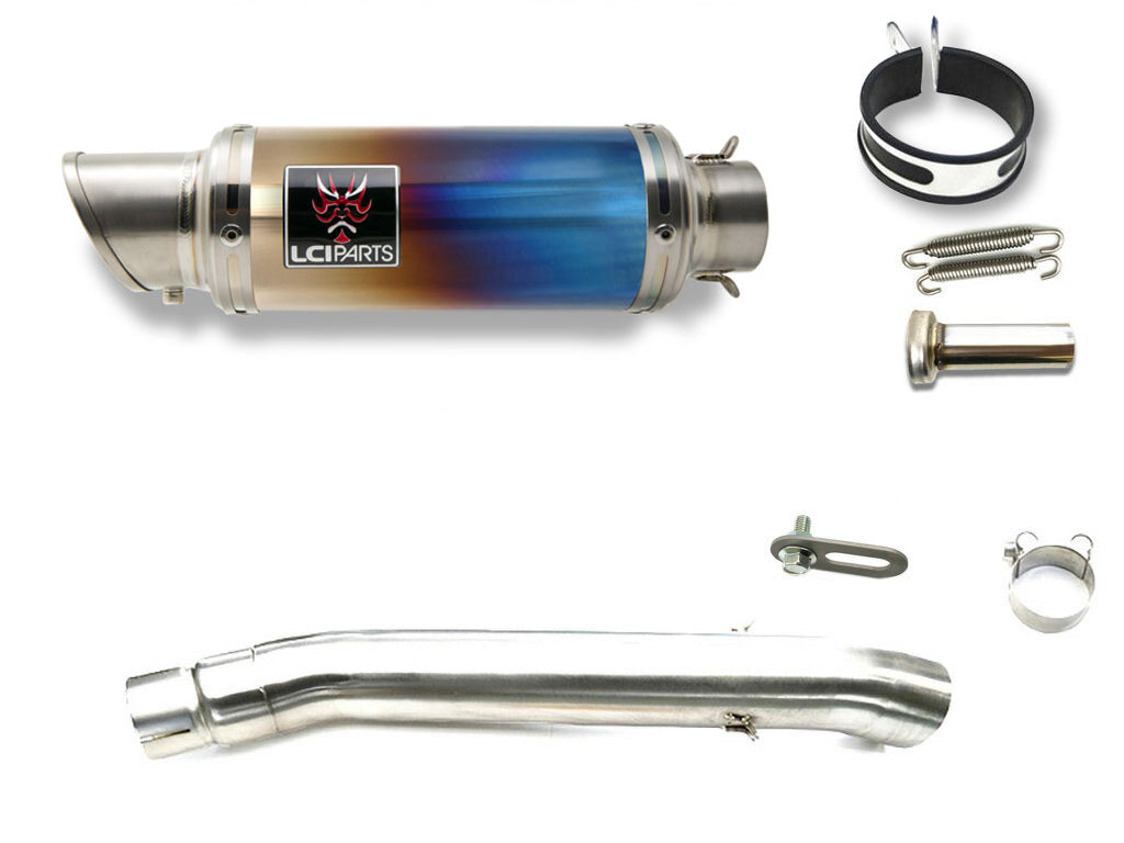 スズキ GSX400インパルス (GK79A) 1994-2003 LCIPARTS ショートチタンスリップオンマフラー