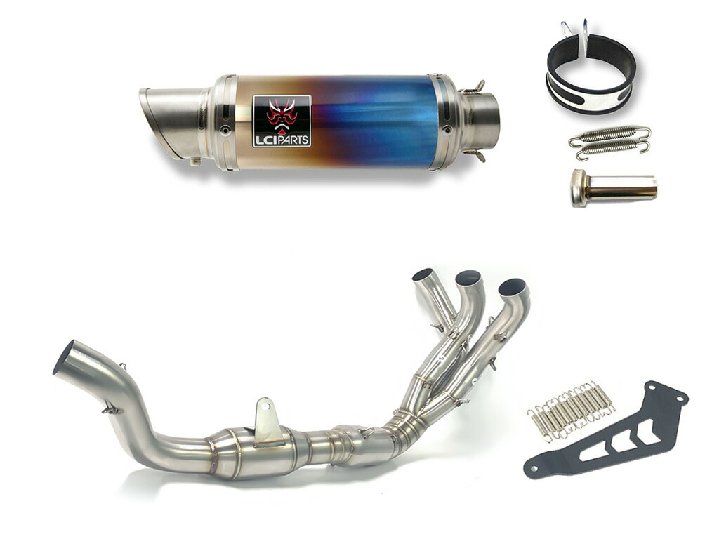 ヤマハ MT-09 2021-2023 LCIPARTS ショートチタンフルエキゾーストマフラー