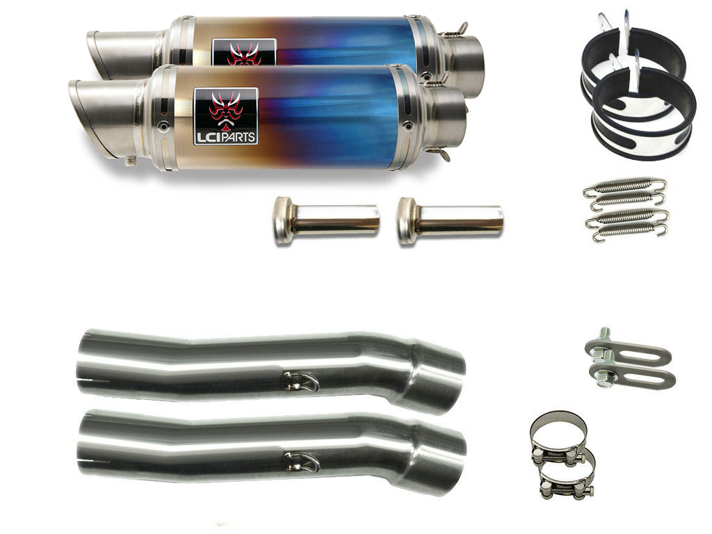 ヤマハ XJR1300 [5UX] 2003-2006 LCIPARTS ショートチタンスリップオンマフラー