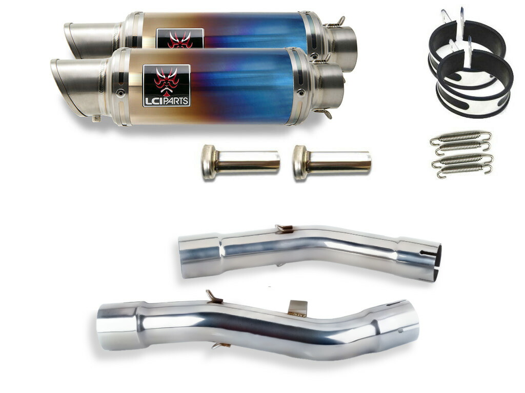 ヤマハ FJR1300 2001-2022 LCIPARTS ショートチタンスリップオンマフラー