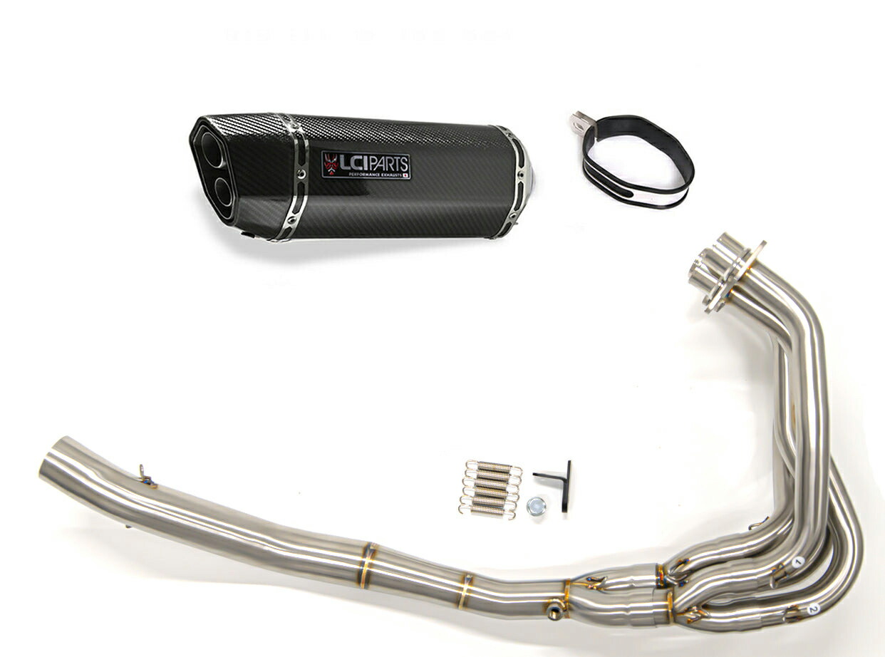 カワサキ ニンジャ ZX-4R SE / ZX-4RR 2024-2026 LCIPARTS ツインエンド カーボン フルエキゾーストマフラー 50,952円
