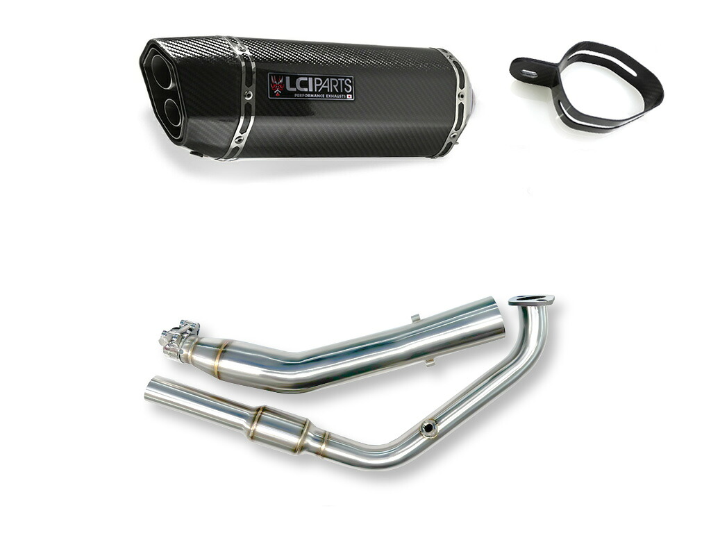ヤマハ YZF-R15 / MT-15 2017-2025 LCIPARTS ツインエンド カーボン フルエキゾーストマフラー