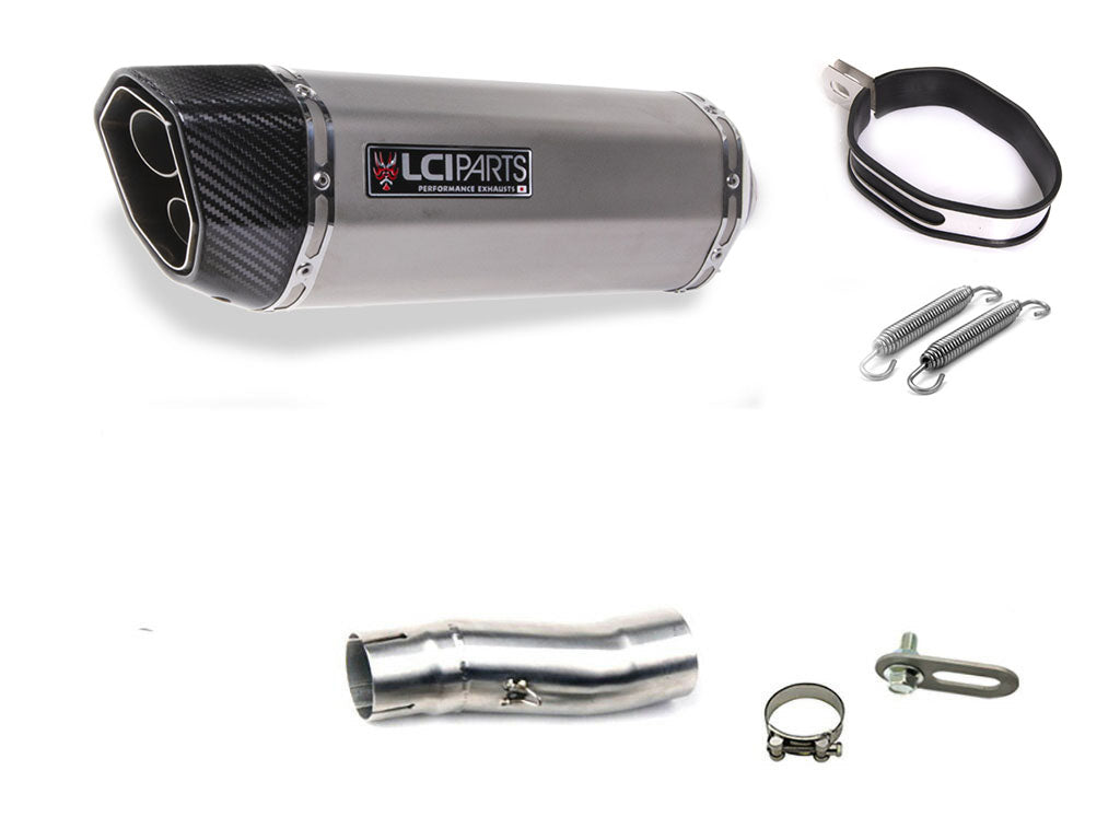 BMW R850R 2002- LCIPARTS ツインエンド ステンレス スリップオンマフラー