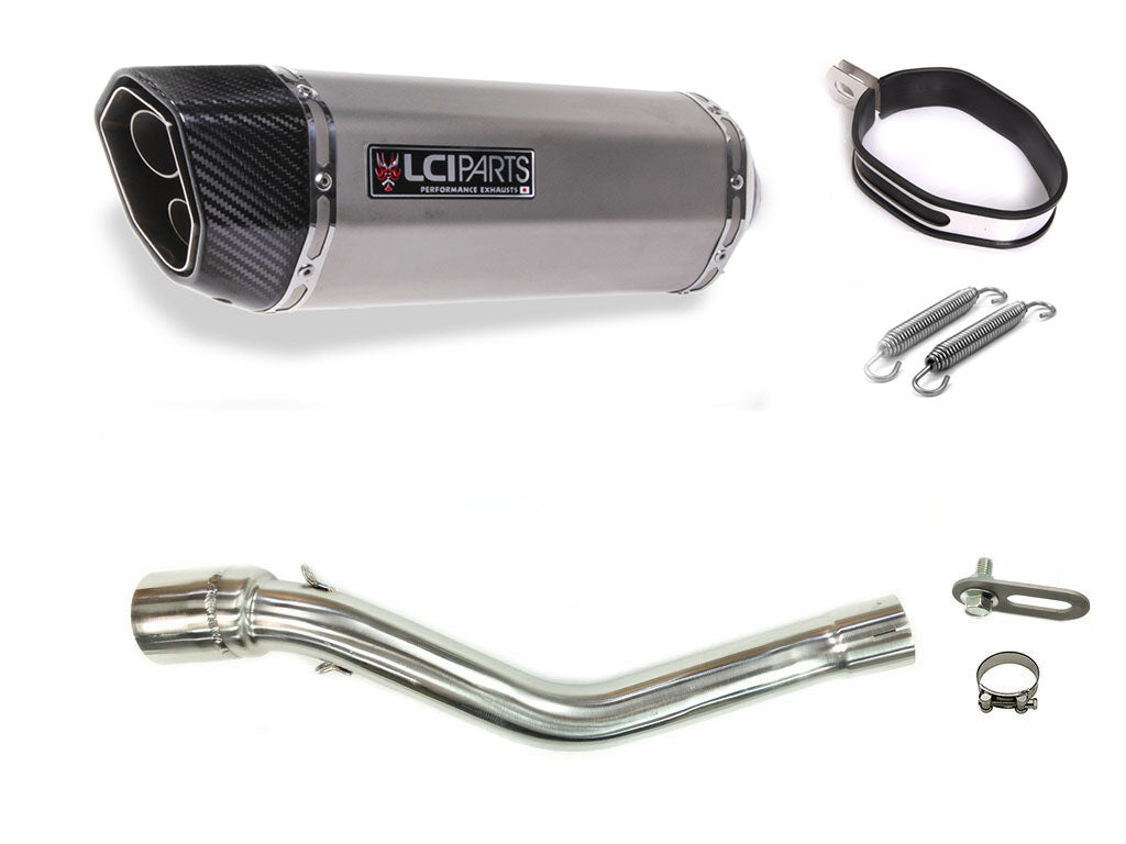 ホンダ CRF250L CRF250M 2017-2020 MD44 LCIPARTS ツインエンド ステンレス スリップオンマフラー｜LCIPARTS EXHAUST