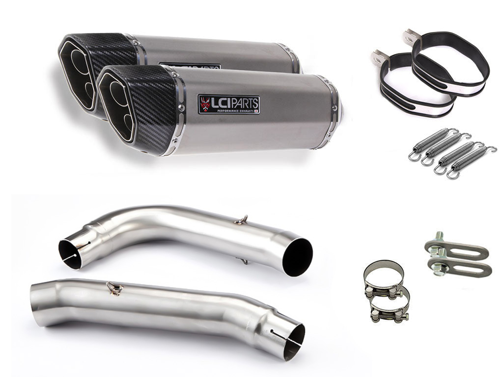 VTR1000F ファイアーストーム SC36 1997-2003 LCIPARTS ツインエンド ステンレス スリップオンマフラー