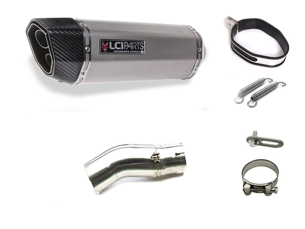 カワサキ NINJA H2SX / H2SX SE 2018-2021 LCIPARTS ツインエンド ステンレス スリップオン マフラー