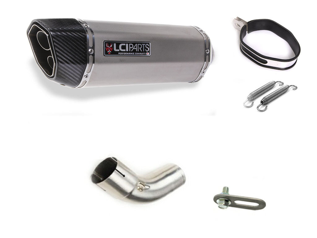 スズキ Vストローム1000 1050 V-STROM1000 1050 ABS 2014-2025 VU51A LCIPARTS ツインエンド ステンレス スリップオンマフラー