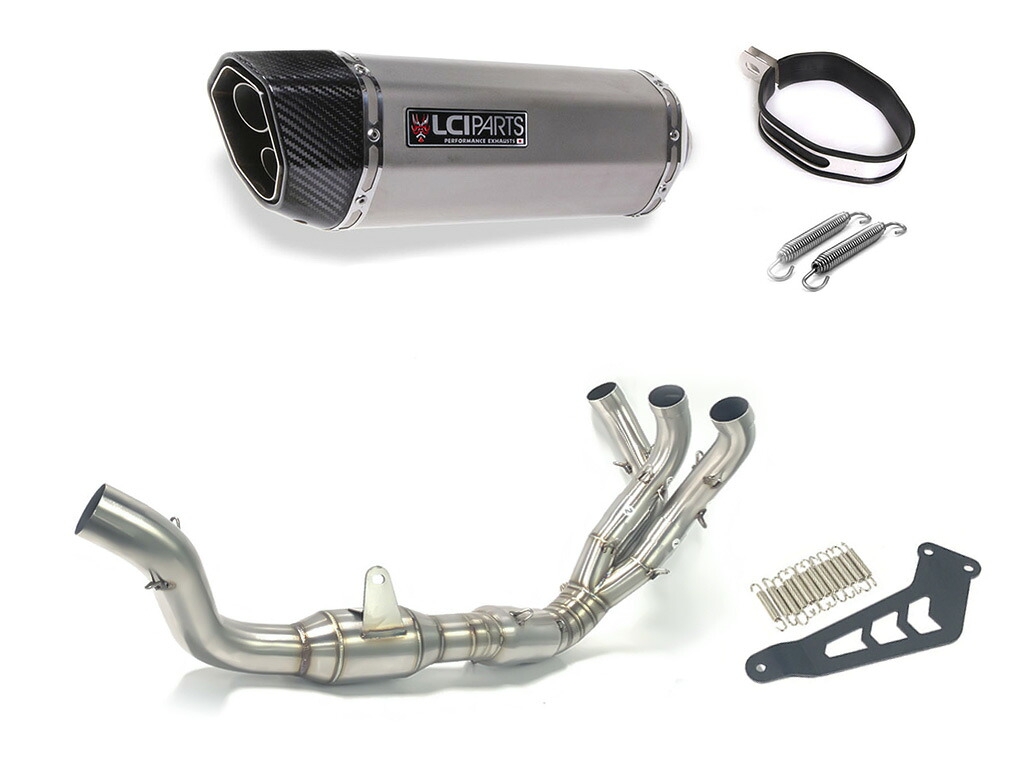 ヤマハ MT-09 2021-2023 LCIPARTS ツインエンド ステンレス フルエキゾーストマフラー|LCIPARTS EXHAUST