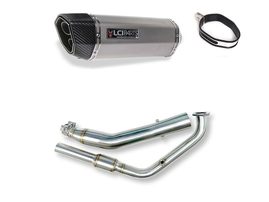 ヤマハ YZF-R15 / MT-15 2017-2025 LCIPARTS ツインエンド ステンレス フルエキゾーストマフラー|LCIPARTS EXHAUST