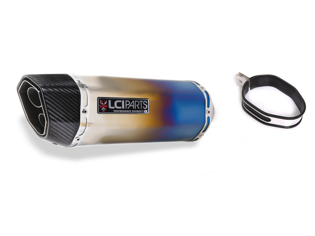 楽天市場】汎用 LCIPARTS ショートチタンマフラー 差込径50.8mm