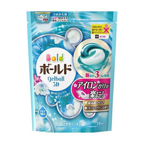 全ての ジェルボール3d 柔軟剤入り ボールド シリーズピュアクリーン 詰め替え 30個 洗剤 柔軟剤 Slcp Lk