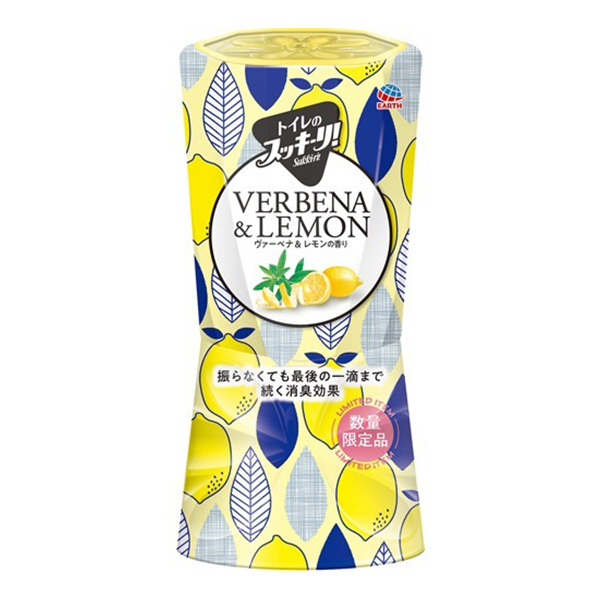 【楽天市場】AB09 アース製薬 トイレのスッキーリ！ ヴァーベナ＆レモンの香り 400mL 消臭芳香剤：リード