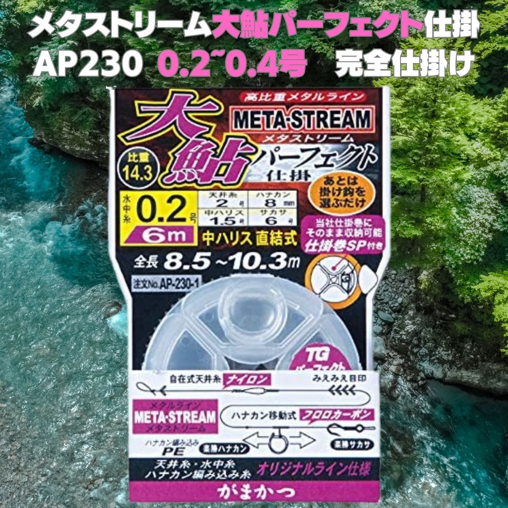 鮎 仕掛け 友釣り フロロ支流完全仕掛セット 2個購入で送料無料