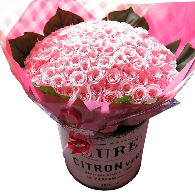 言い入れる サクラ色薔薇 100本 プリザーブドフラワー ミニピンクバラ 胸花 サクラ色薔薇100本当てはめる プリザーブドフラワー 胸花 枯れずにいつまでもキレイな薔薇 言い入れる 意中の女