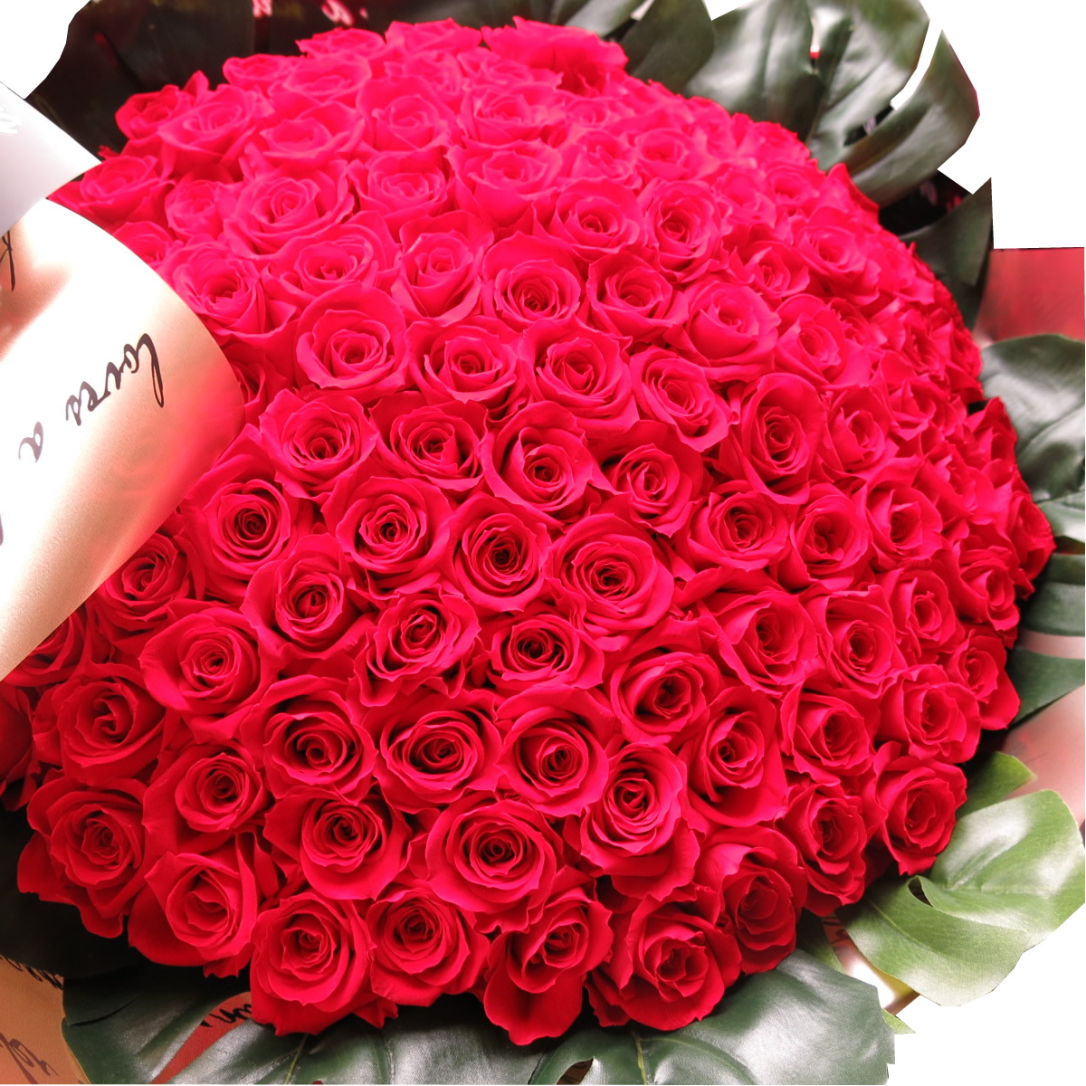 楽天市場】赤バラ 101本 プリザーブドフラワー 赤バラ 花束 赤バラ101