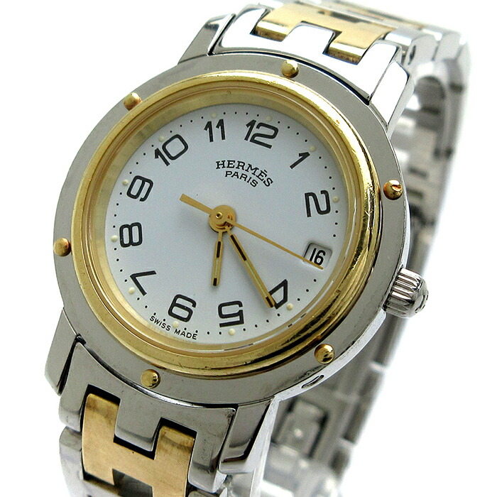 楽天市場】エルメス HERMES クリッパー ボーイズ パワーリザーブ 裏