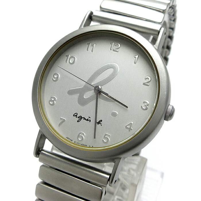 Agnes b. クロノグラフ レッドシルバー腕時計　新古品 Agnes b. クロノグラフ レッドシルバー腕時計 - メルカリ