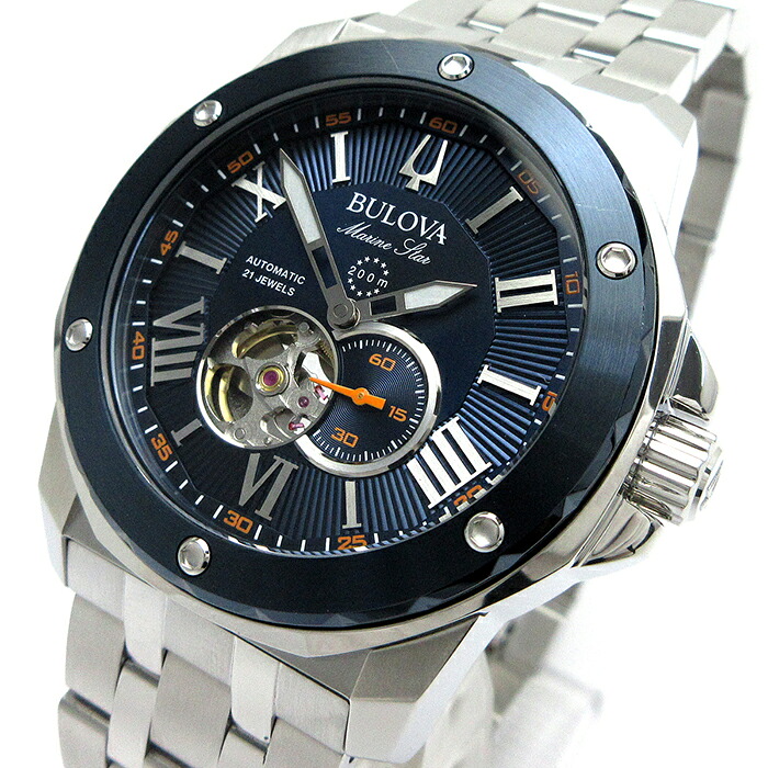 【美品】BULOVAブローバ マリンスター 98B203 楽天市場】BULOVA ブローバ 98B203 B00I6CISFS Marine Star マリン
