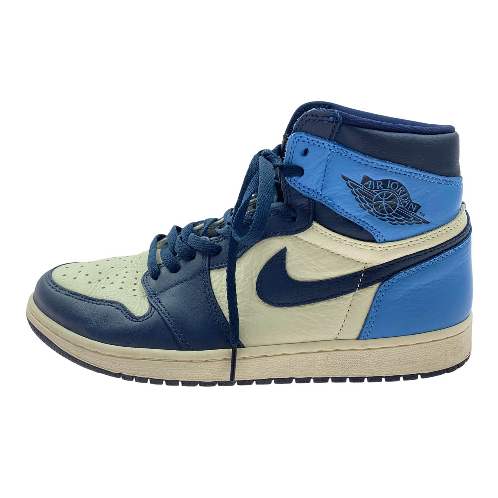 NIKE ナイキ 555088-140 Air Jordan 1 Retro High OG Obsidian/University Blue エアジョーダン1 レトロ ハイ OG オブシディアン/ユニバーシティ ブルー ハイカットスニーカー 28.5cm  メンズ【中古】