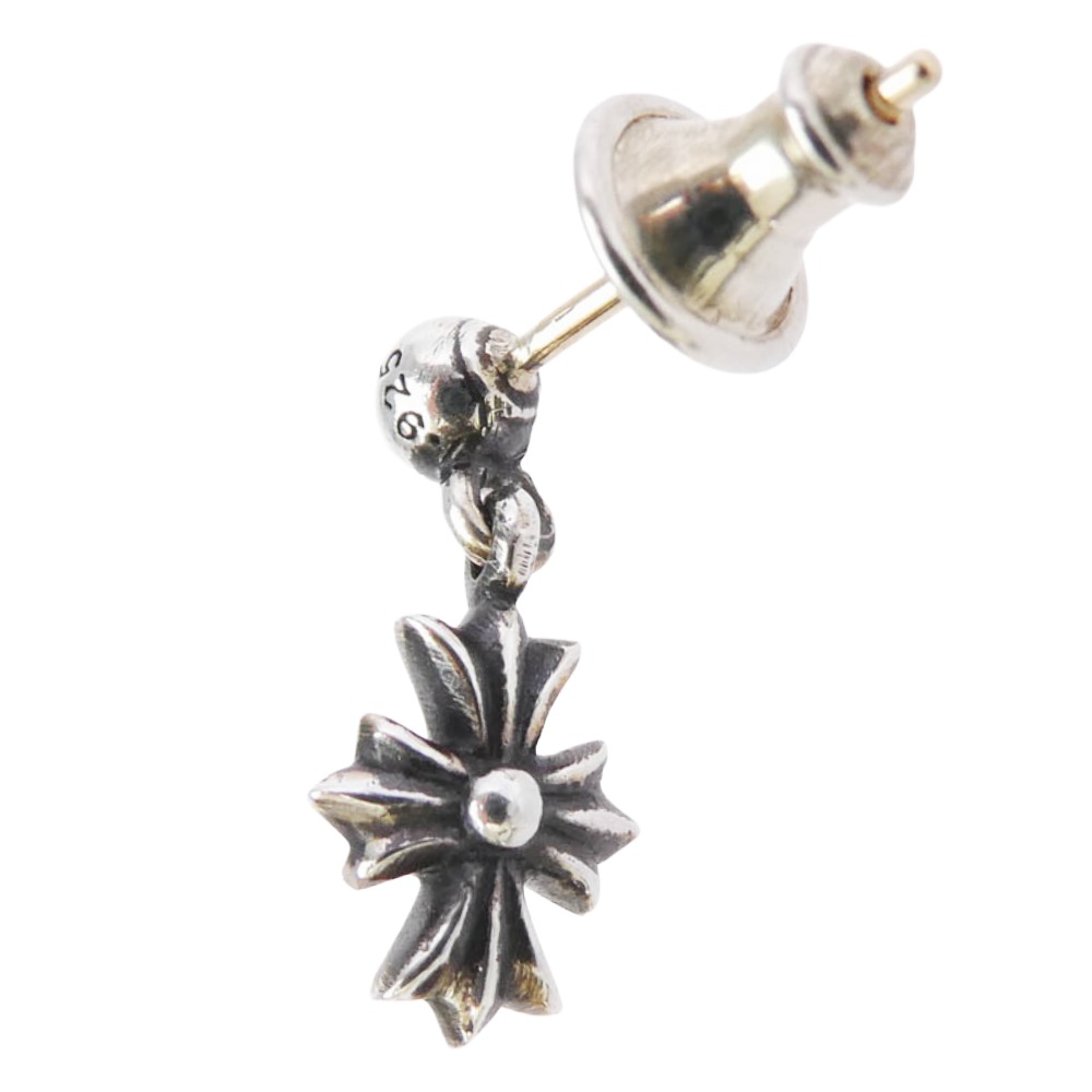 CHROME HEARTS クロムハーツ（原型無） TNY E CH PLS タイニーE CHつけ加える 落っこちるピアス しろがね色系  メンズ【中古】