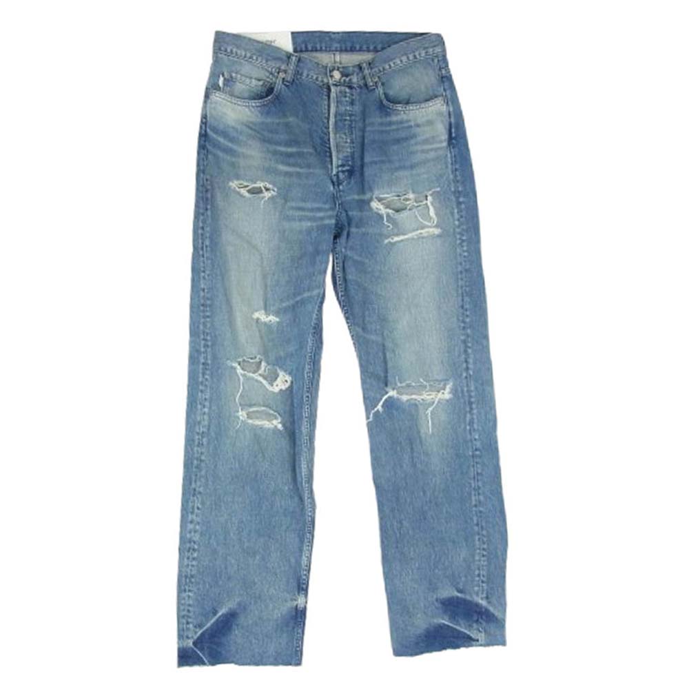 AMBUSH アンブッシュ BMYA015F21DEN001 12112923 ダメージ加工 デニムパンツ インディゴブルー系 32 メンズ【古着】【中古】
