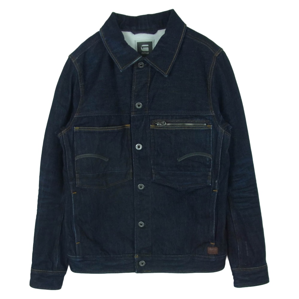 G-STAR ジースター ATTACC SLIM 3D JKT デニム ジャケット コットン インド製 インディゴブルー系 M メンズ【古着】【中古】