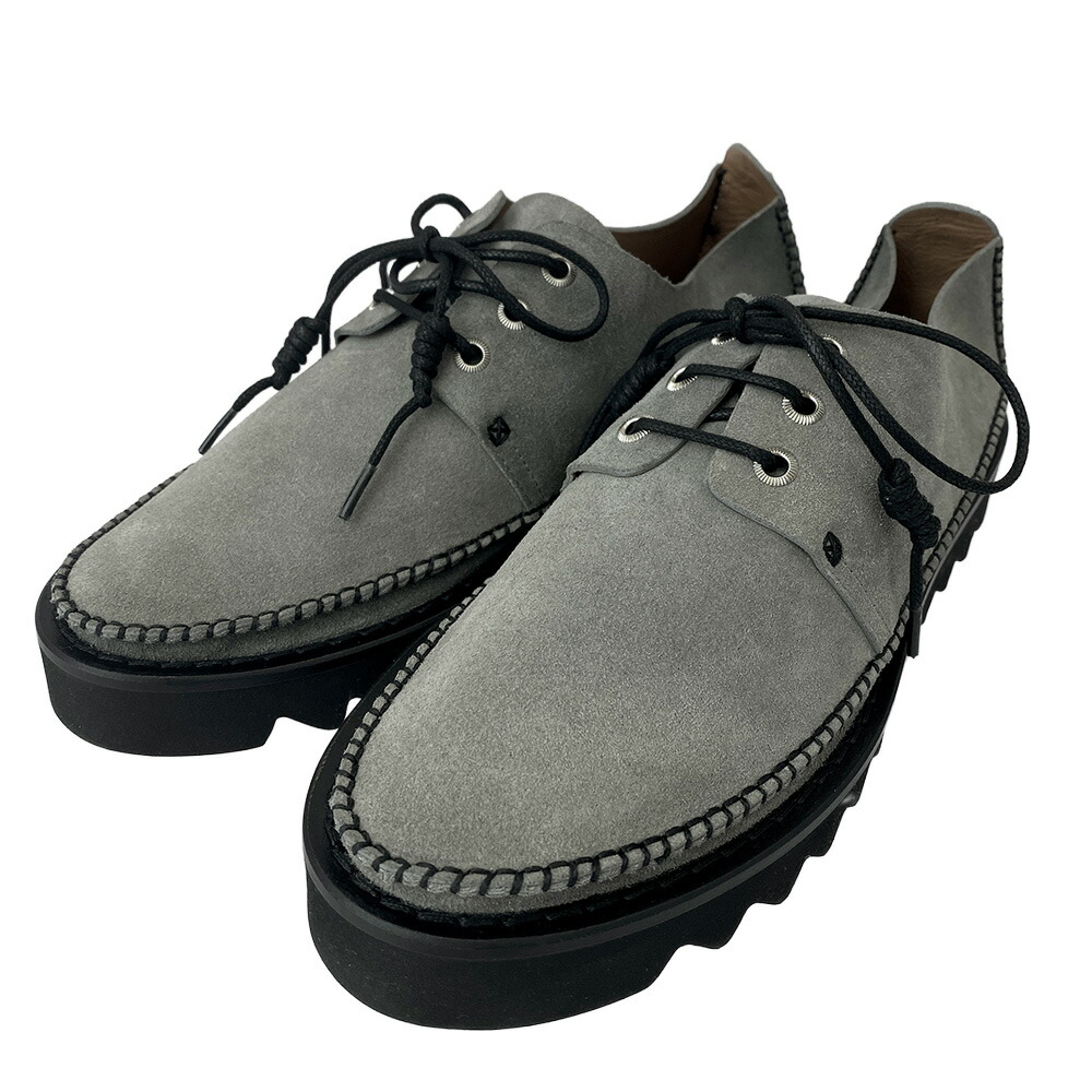 TOGA トーガ AJ1134 Grey Suede Oxfords グレー スエード オックスフォーズ ローカット シューズ グレー系 ブラック系 41 【極上美品】 メンズ【中古】