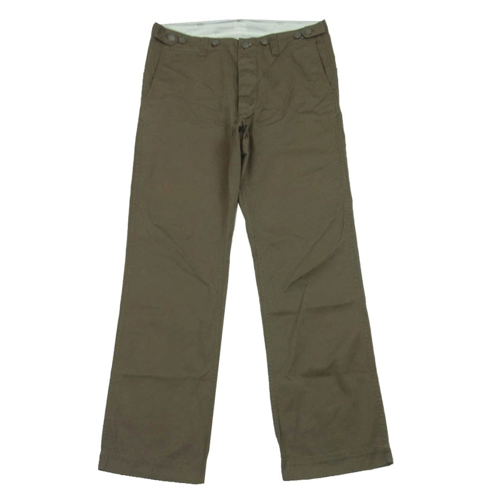 VISVIM ビズビム CHINO PANTS ズボン吊り名取り草付き添い人 5衣嚢 名取り草飛球 ズボン下 カーキ系 グレイッシュカーキ系 M メンズ【古着】【中古】