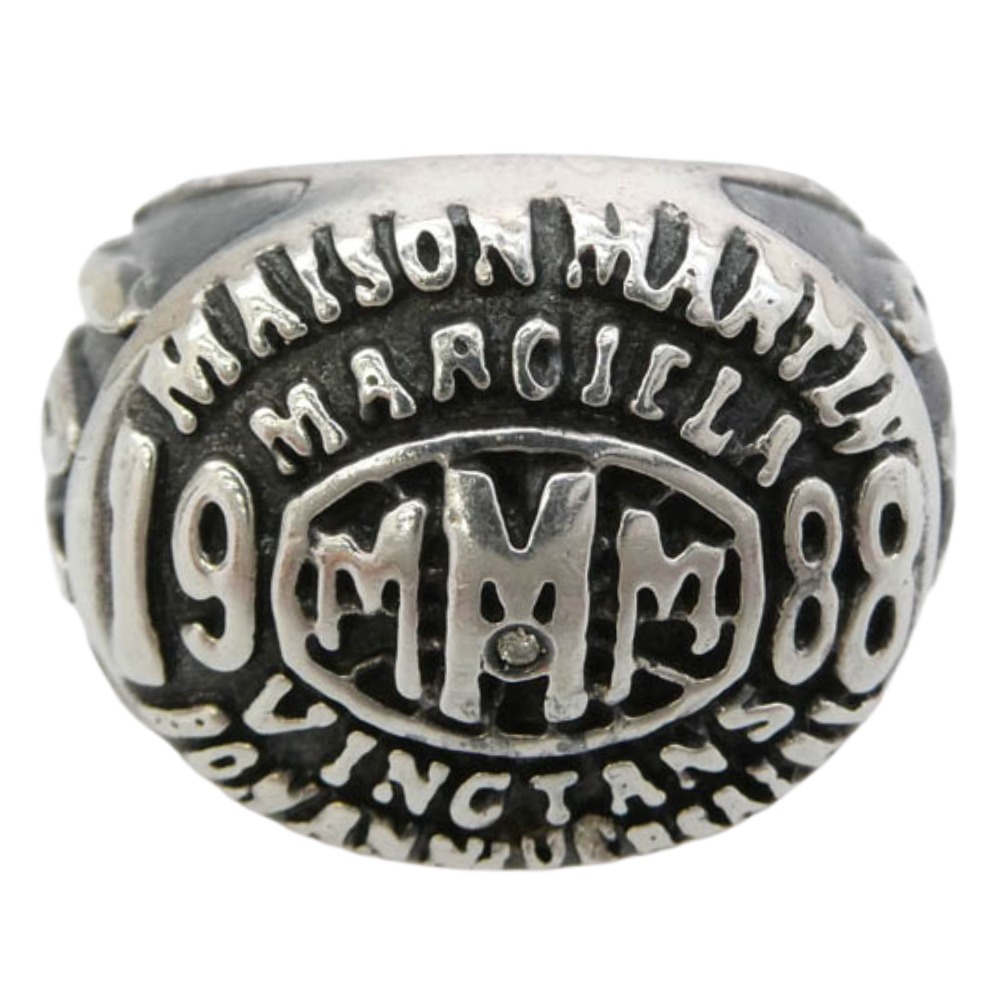 MAISON MARGIELA メゾンマルジェラ 20th Anniversary College Ring 20周年 分科大学 輪っか しろがね色925 しろがね色系 22号  メンズ【中古】
