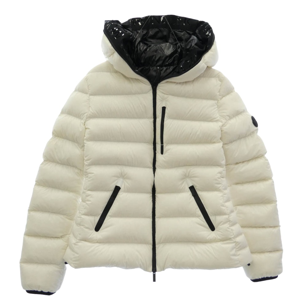 MONCLER モンクレール H20931A00093 53132 HERBE エルブ フードロゴ ダウン ジャケット ホワイト系 レディース【古着】【中古】｜ブランド古着 ライフ店