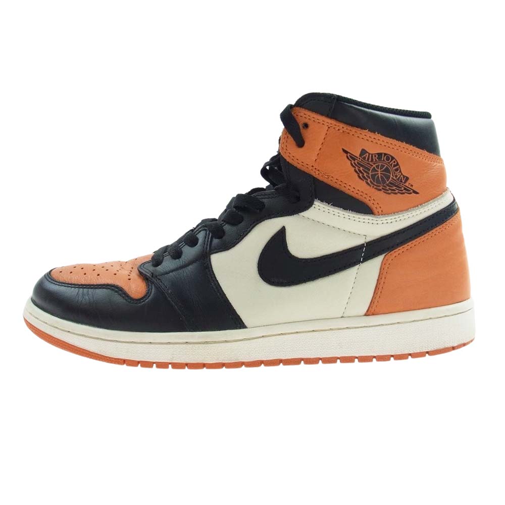 Nike Air Jordan 1 ナイキジョーダンオレンジ/黒/白　ほぼ新品 Nike Air Jordan 1 黒/オレンジ/白 美品 27センチ
