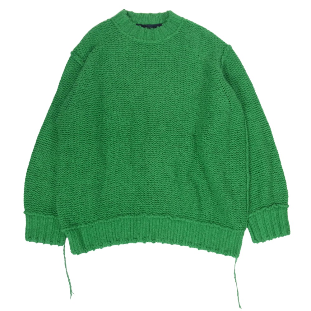 Sacai サカイ 24SS 24-03330M Knit Pullover ティーシャツ 長袖 編み物 プルオーバー 緑であること系 3 メンズ【古着】【中古】