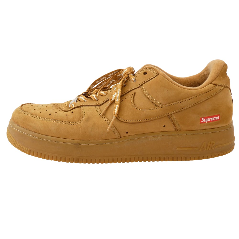 Supreme シュプリーム DN1555-200 Nike Air Force 1 Low Flax Wheat ナイキ 空軍 1 置き目 流束 ウィート スニーカー ベージュ系  メンズ【中古】