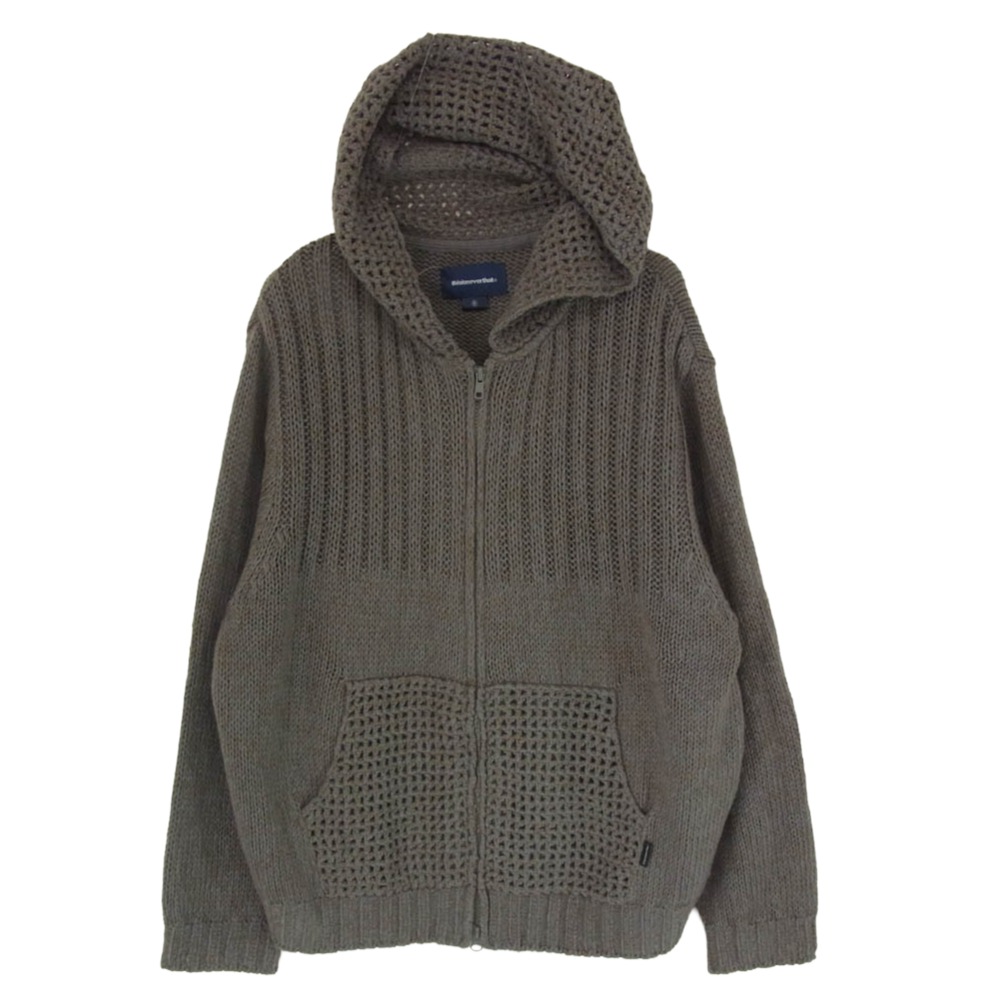 ディスイズネバーザット thisisneverthat TN253KKNZK02 Crochet Knit Zip Up Hoodie ニット ジップアップ パーカー フーディー グレー系 M メンズ【古着】【中古】 5,605円