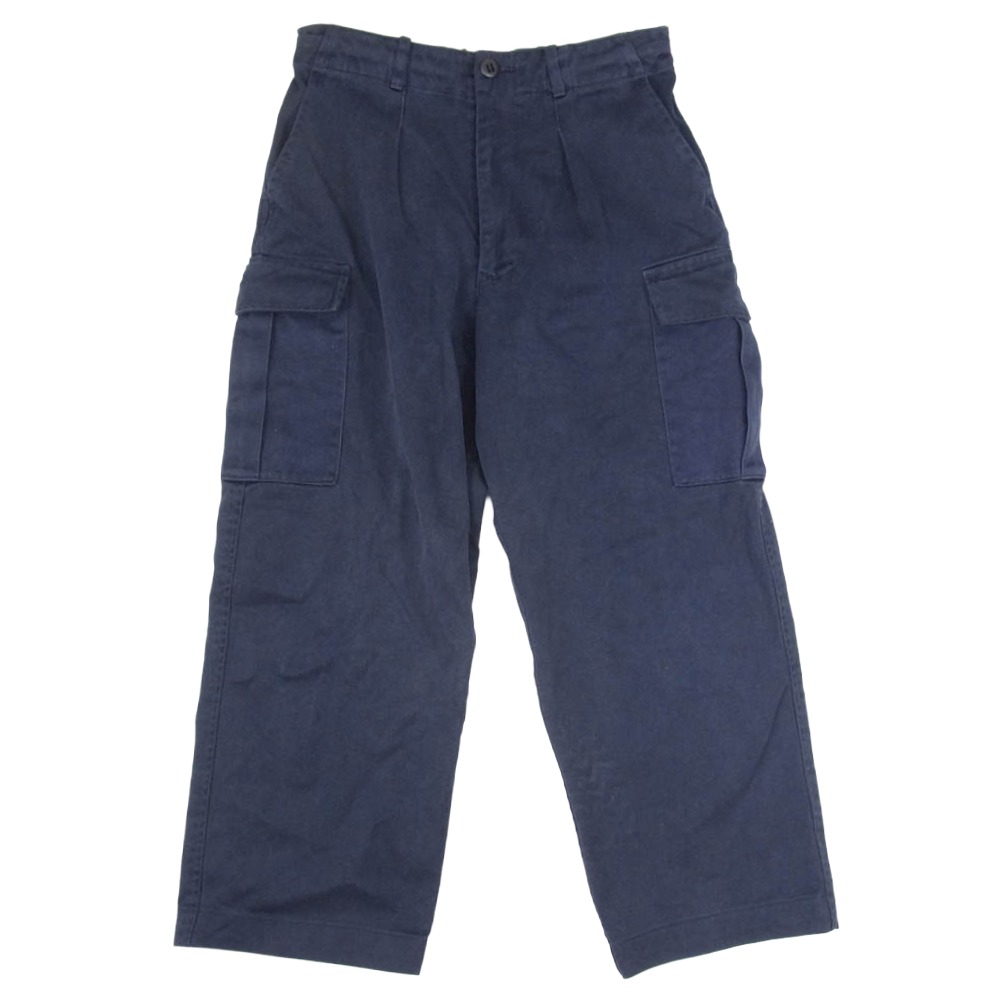 ヴィンテージ VINTAGE Royal NAVY 英国海軍 イギリス軍 トラウザーズ カーゴ パンツ ネイビー系 75/76/92 メンズ【古着】【中古】